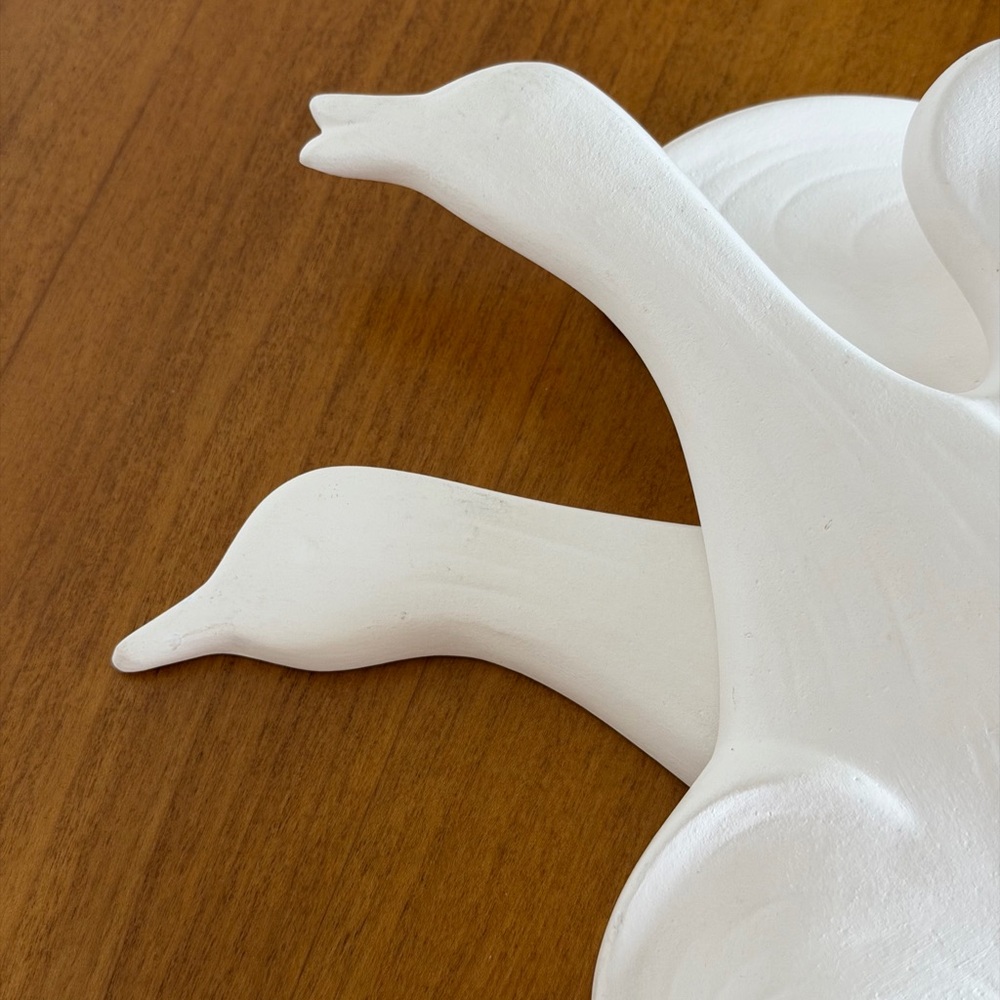 Vintage MCM Sculptural Wall Birds Set White Minimalist Modern Decor - Picture 4 of 12